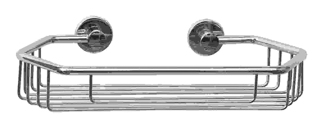 tesa draad Duschcaddy, Messing, verchromt, inkl. Klebelösung, 65mm x 275mm x 135mm, Duschcaddy