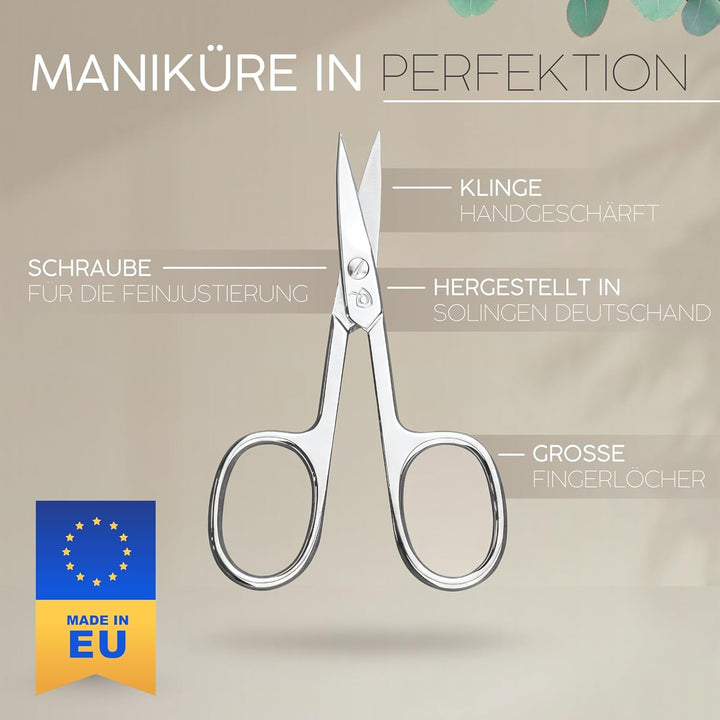 marQus Maniküre Set 4 teilig praktisch und kompakt- mit Feile aus Solingen, das praktische Nagelpfle