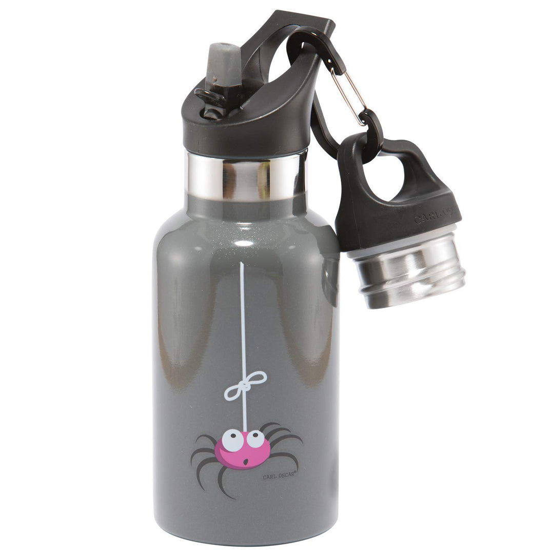 Carl Oscar doppelwandige Thermosflasche für Kinder - Isolierflasche hält 10 Stunden warm oder 24h ka
