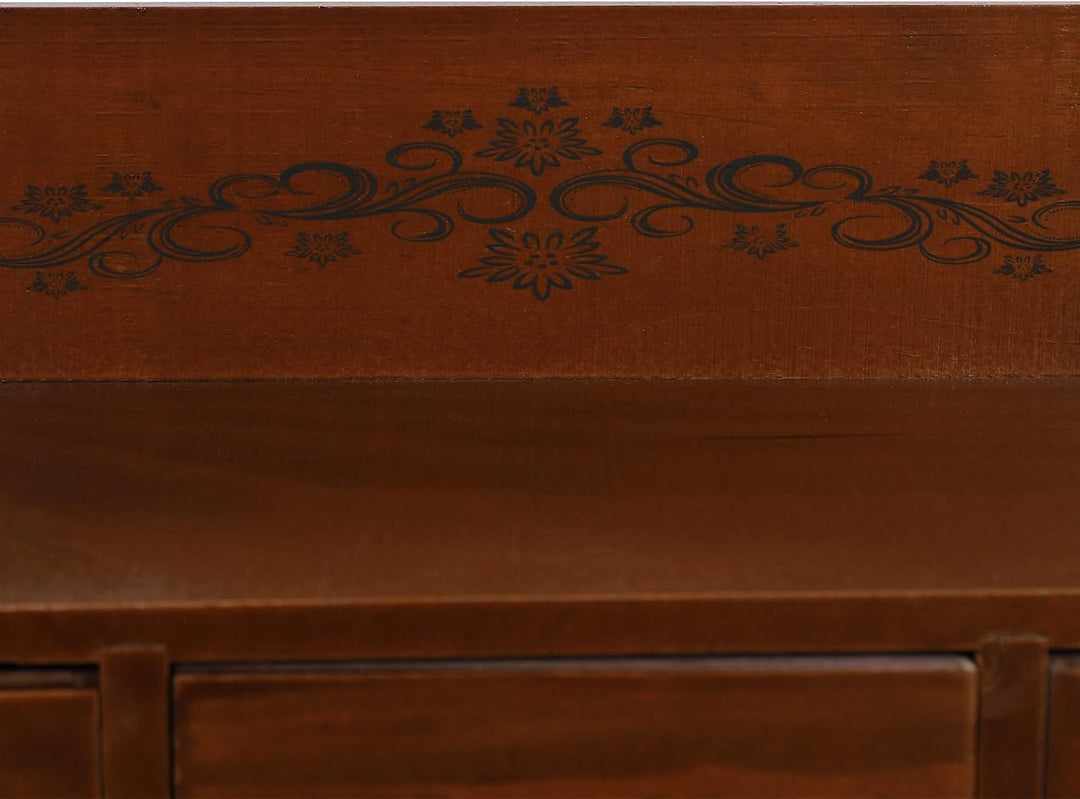 Schreibtisch Organizer, Vintage Schreibtisch Organizer mit 3 Schubladen, Schmuckkasten Schublade Lei