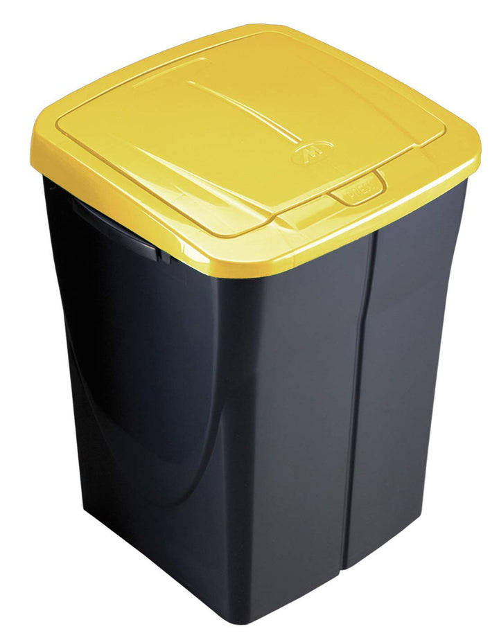 Mondex Müllsortierer 45 Liter mit gelbem Deckel