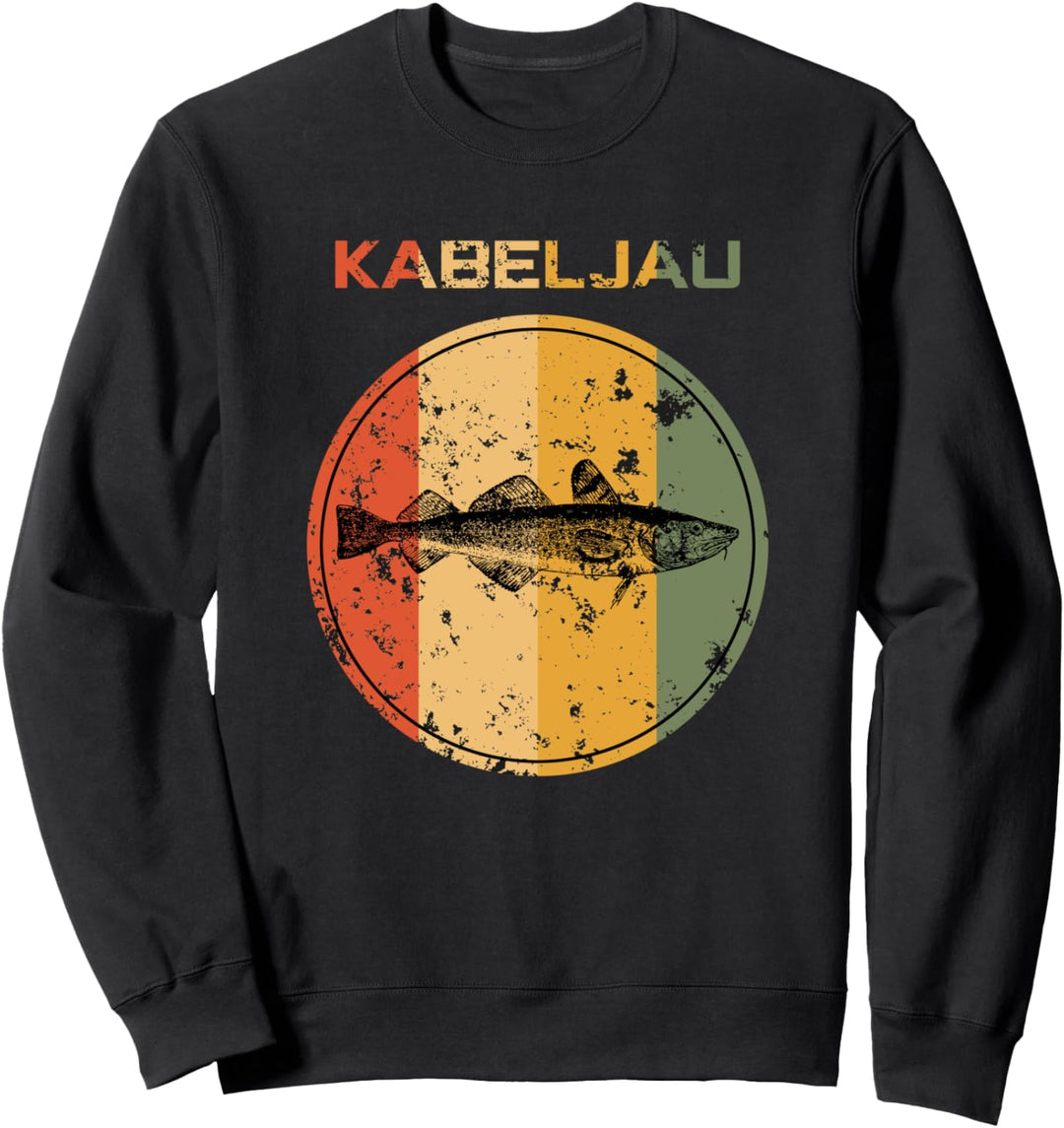 Hochseeangeln Kabeljau Lustig Fisch Dorsch Angeln Kostüm Sweatshirt