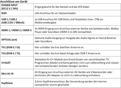 REFLEXION LDDX24IBT SMART LED Fernseher Powered by LG webOSHub, 60 cm/24 Zoll, Rahmenloser Camping/W