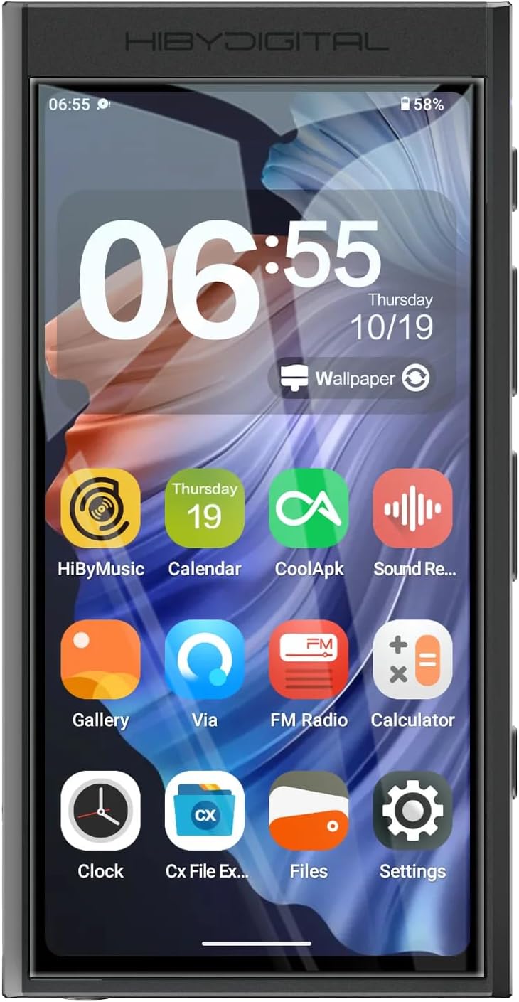 HiBy Digital M300 Digitaler Audio-Player mit integriertem Lautsprecher, Android 13 OS, Bluetooth, WL