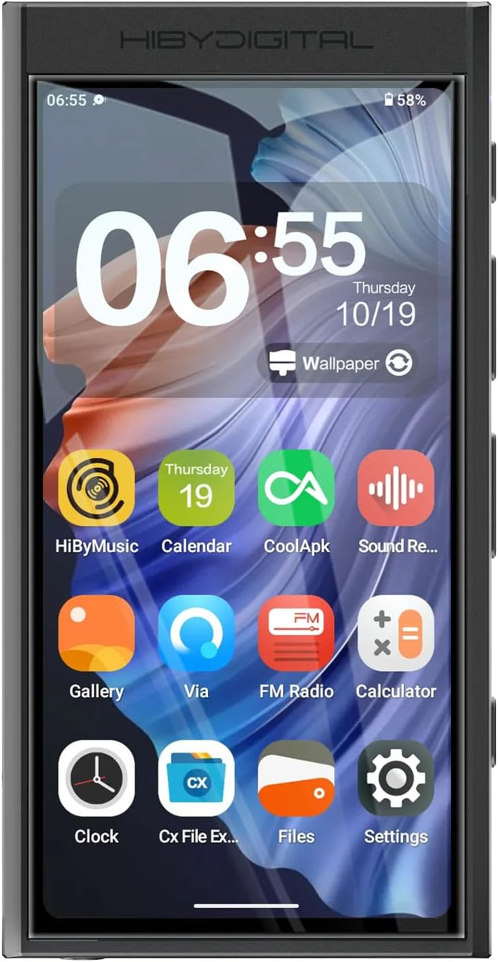 HiBy Digital M300 Digitaler Audio-Player mit integriertem Lautsprecher, Android 13 OS, Bluetooth, WL