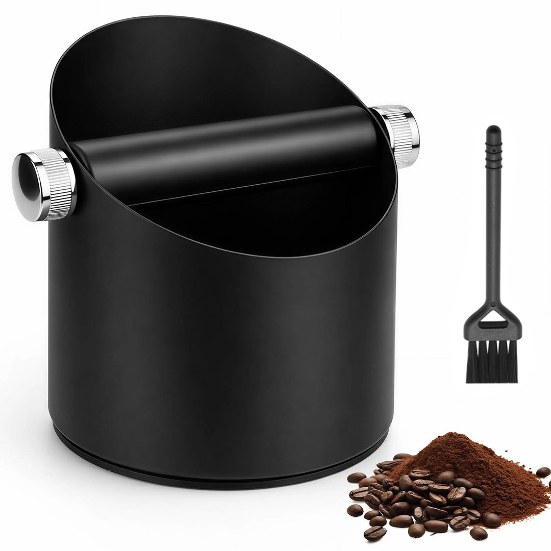 Abklopfbehälter für Siebträger, Edelstahl Gross Espresso Kaffeesatz Abschlagbehälter Knock Box für K