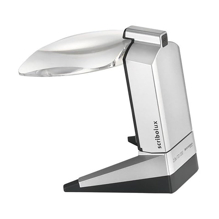 Eschenbach Standlupe Scribolux Leselupe mit LED-Beleuchtung, 2,8X Vergrösserung