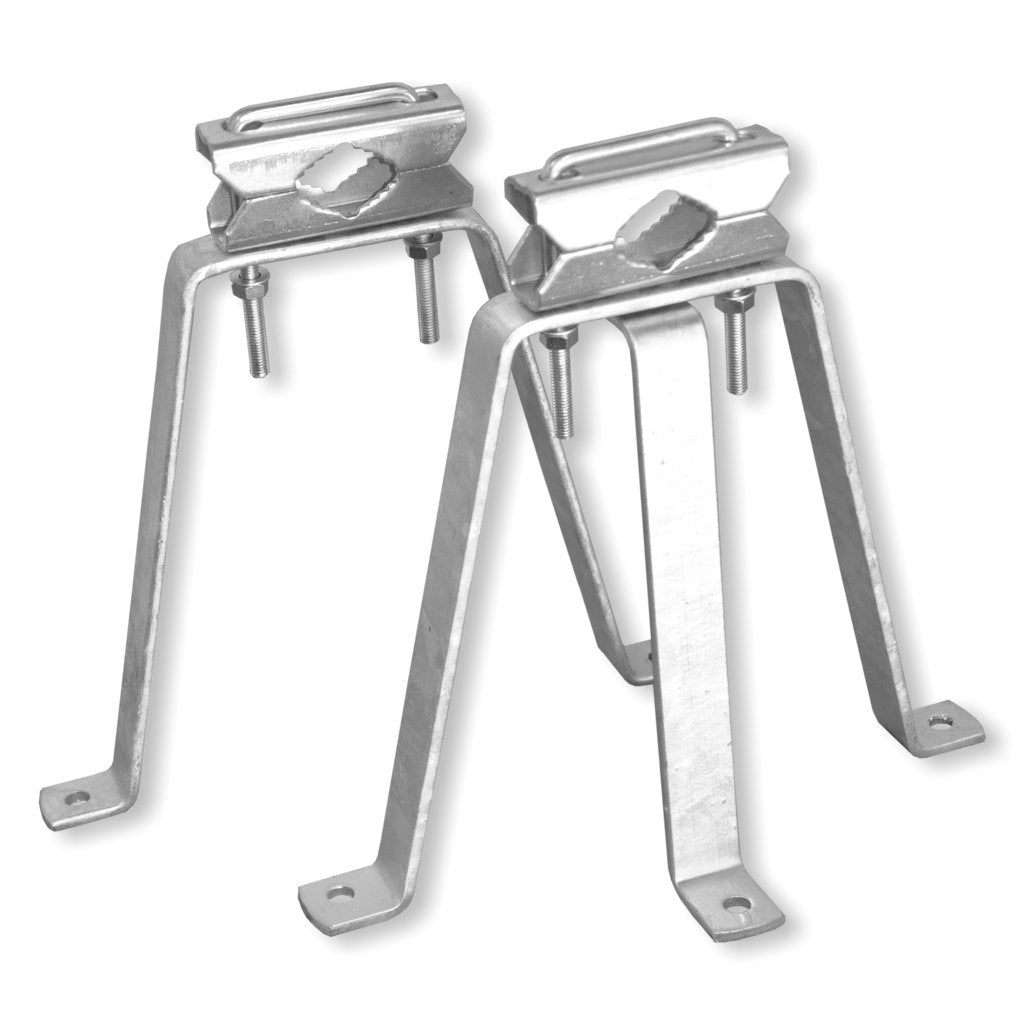 Unitech Mauerhalterset Stahl - ca. 340mm Wandabstand - für Masten bis 60mm