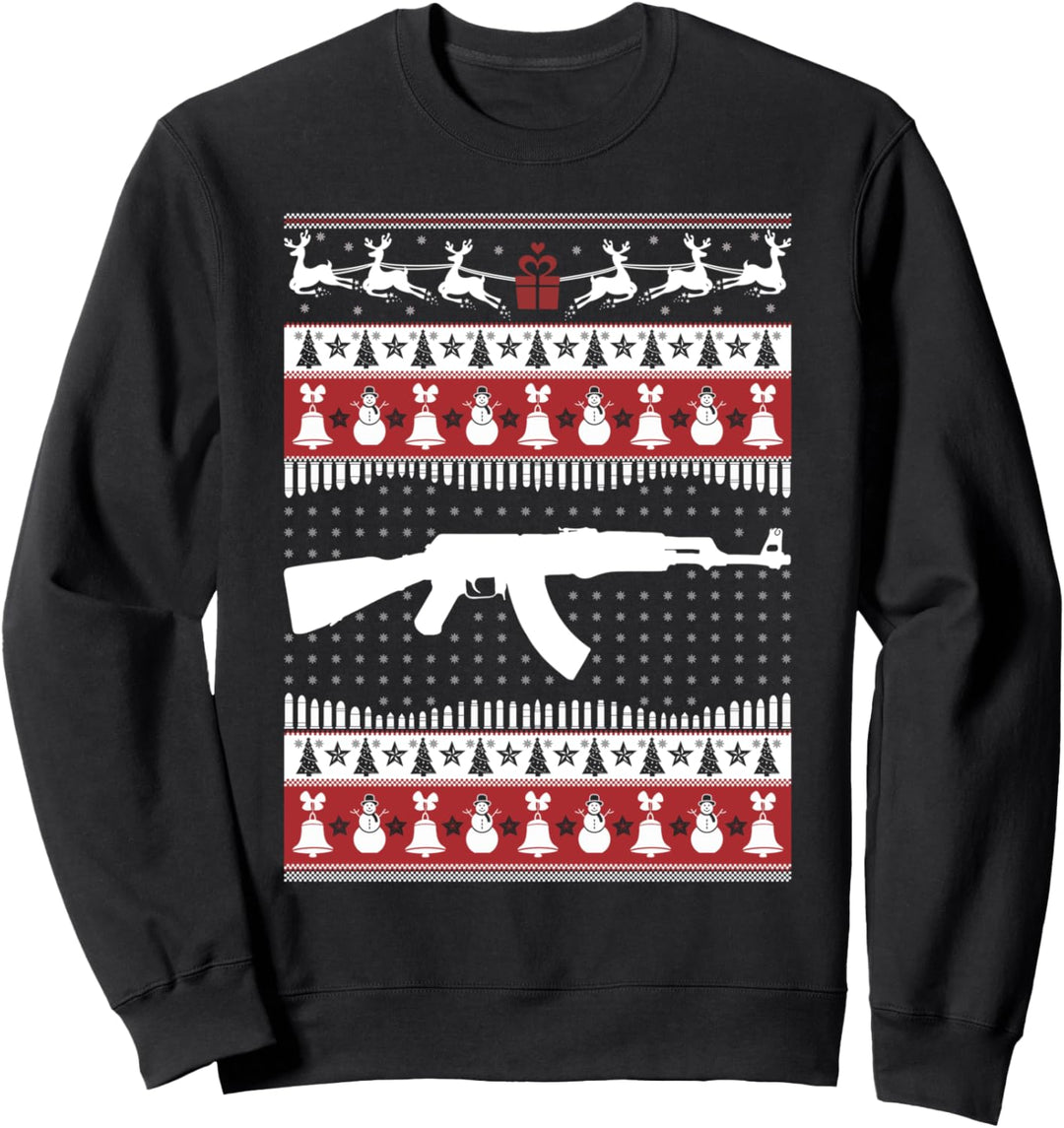 AK47 Ugly Christmas Sweater Xmas T-Shirt - AK47 Sweatshirt
