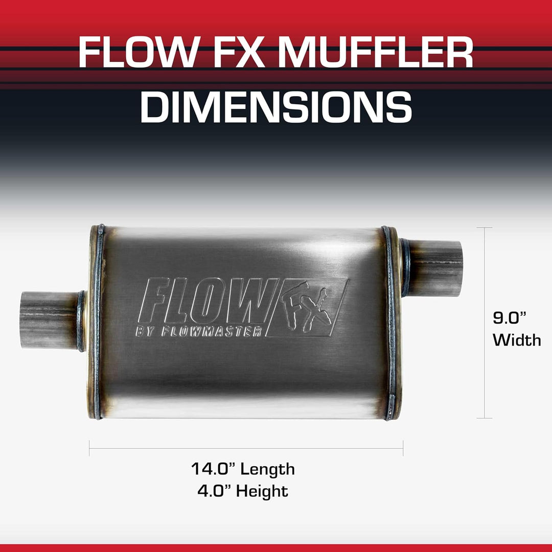 Flow Fx 6,3 cm (Off/Cen) Auspuffschalldämpfer