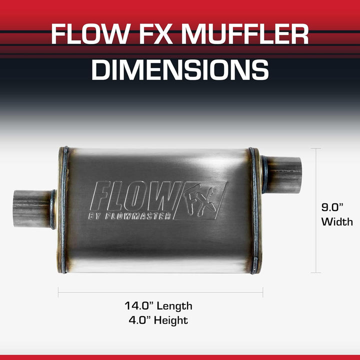 Flow Fx 6,3 cm (Off/Cen) Auspuffschalldämpfer