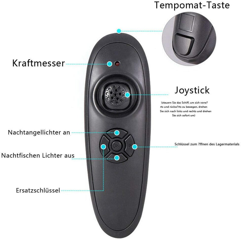 Fernbedienung Futterboote, RC 500m Fernbedienung Drahtlose Fischköder Köder Boot Fischfinder Futterb