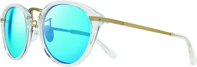 Revo Sonnenbrille Quinn: Polarisierte Kristallglaslinsen für Damen mit rundem Rahmen, Kristallrahmen