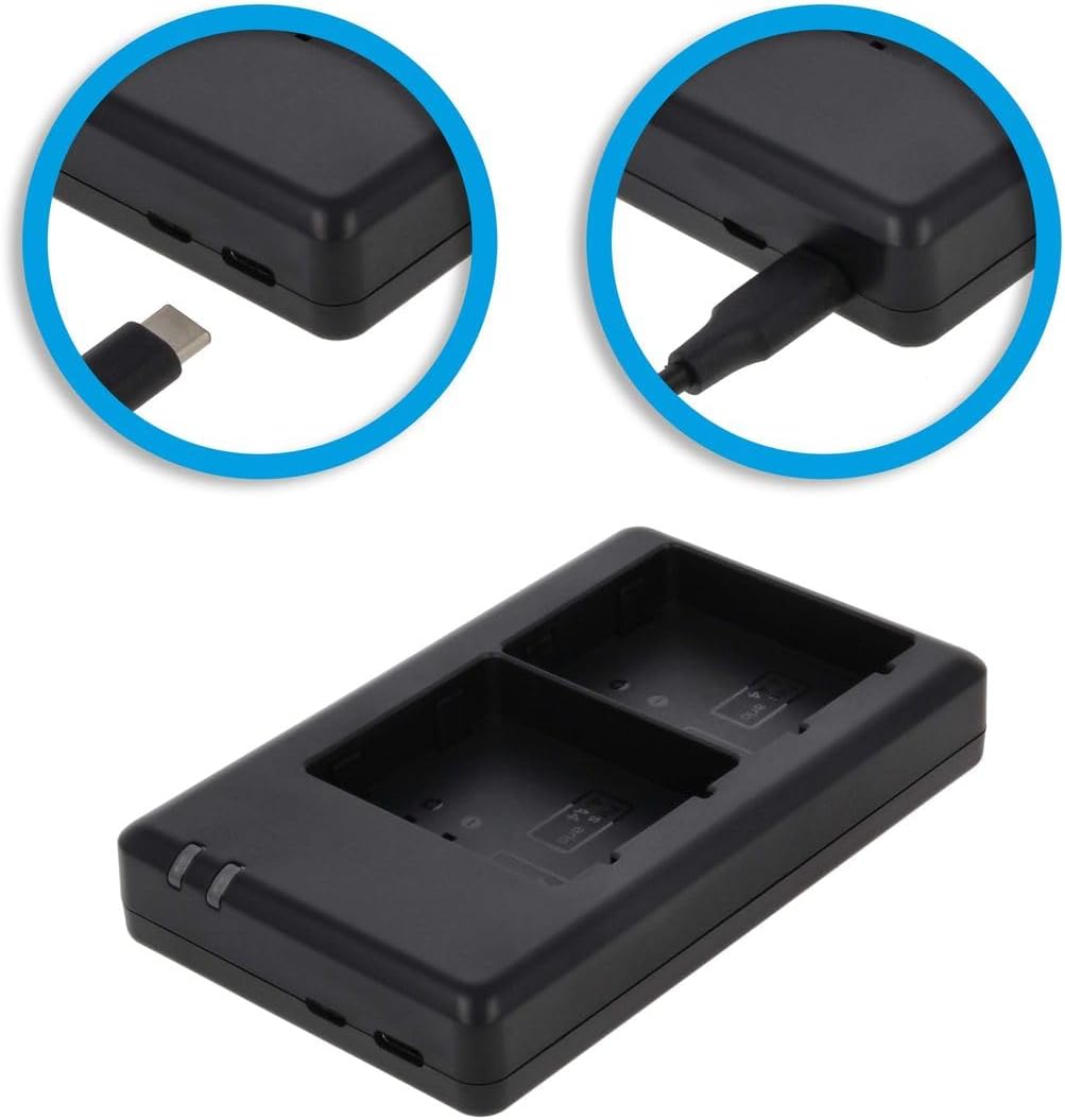 2-Fach Ladestation + Akku Li-Ion 5250mAh - kompatibel mit Netgear Arlo A-4a - für Arlo Ultra, Ultra