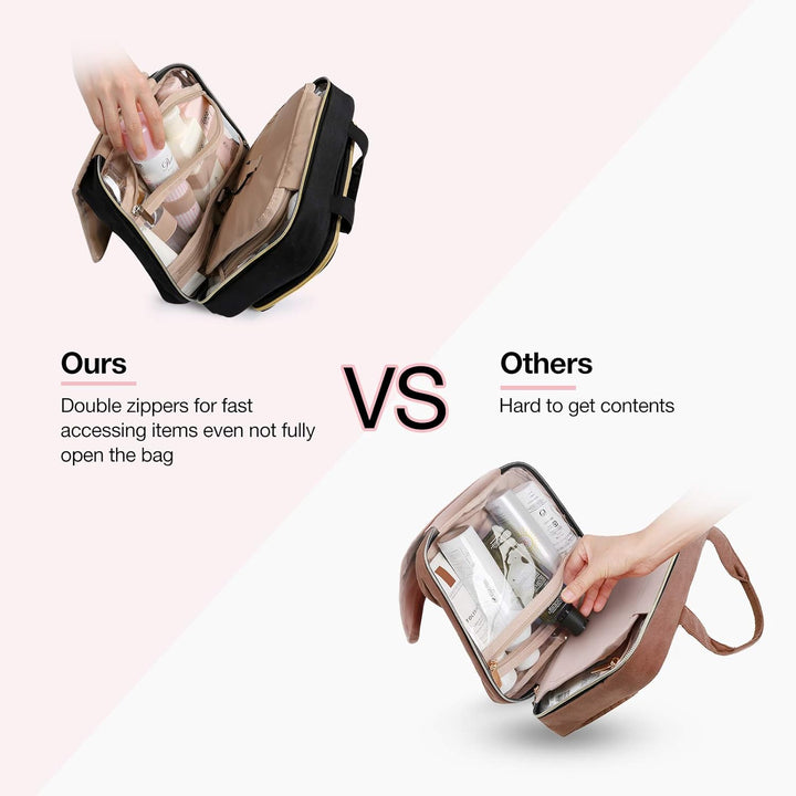 Kulturtasche Damen, BAGMART Kulturtasche Reise zum Aufhängen Kulturbeutel Damen für Makeup (Gross sc