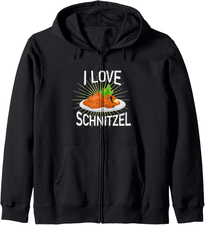I love Schnitzel Kapuzenjacke