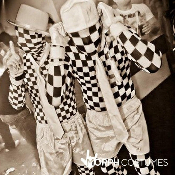 Morphsuits MPBCL Premium Erwachsene Kostüm-Ganzkörperanzug, Kariert, L L