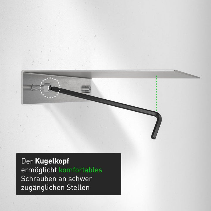 INBUS® 74711 Winkelschraubendreher Set 11tlg, 1.27 – 8mm, mit Kugelkopf — Made in Germany