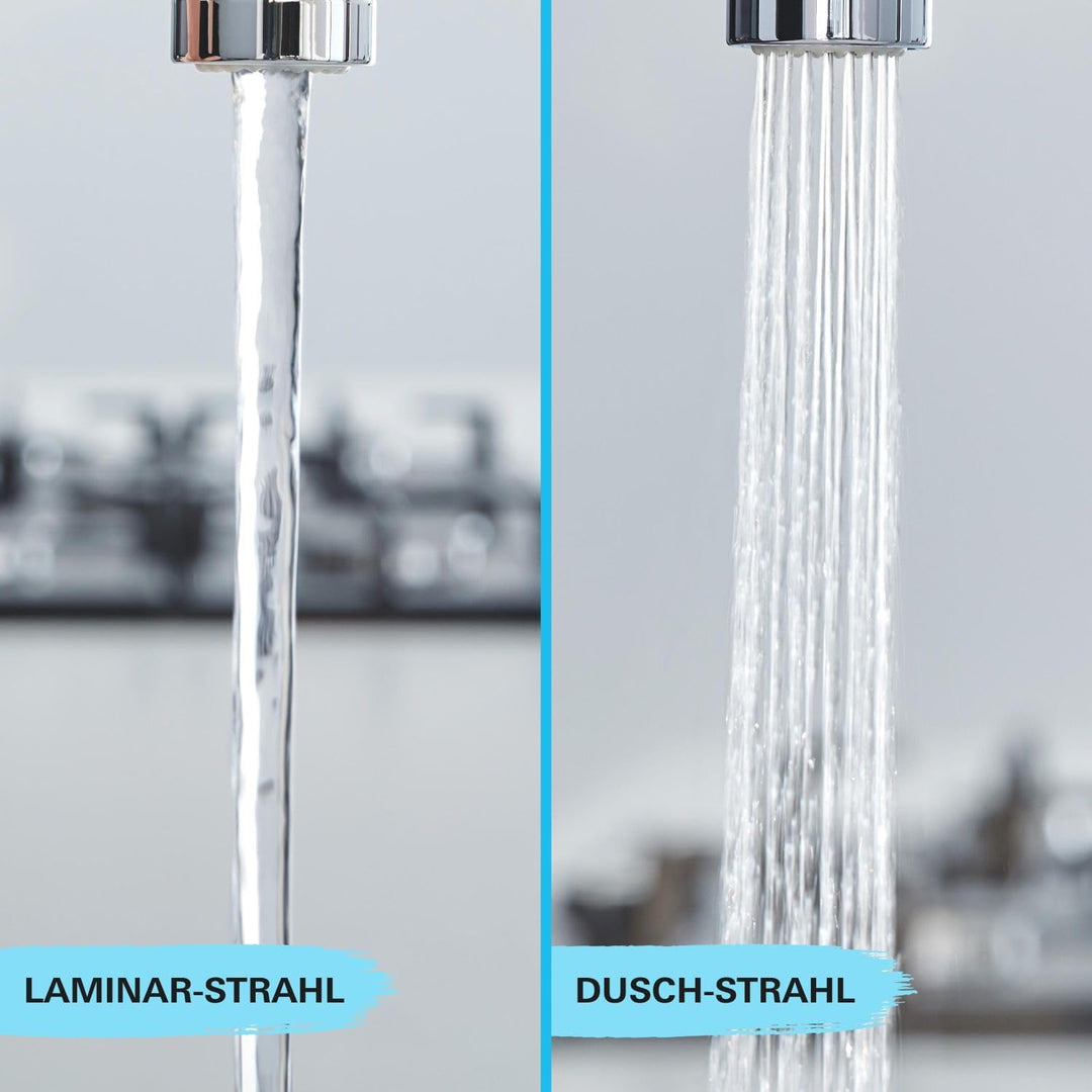 GROHE Start - Einhand-Spültischbatterie (Schwenkbereich 90°, Laminarstrahl/SpeedClean Brausestrahl,