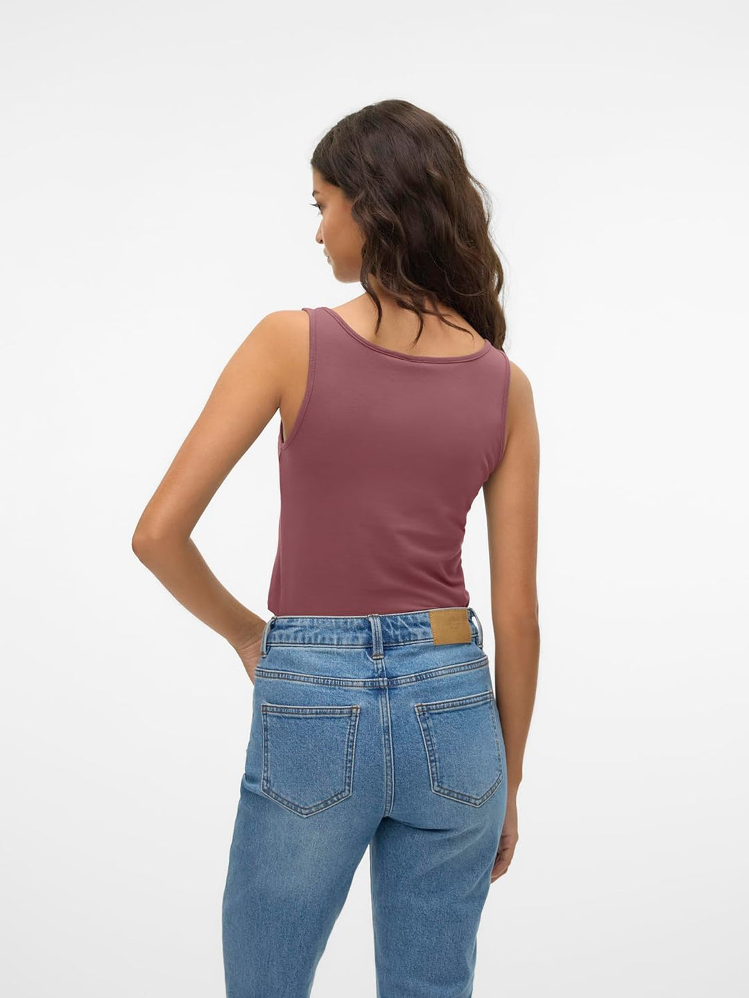 VERO MODA Damen VMMAXI My Soft Long Tank TOP GA 4 10265024 XS Gelb/Rosa/Grün (1x Chai Tea/ 1x Rose B