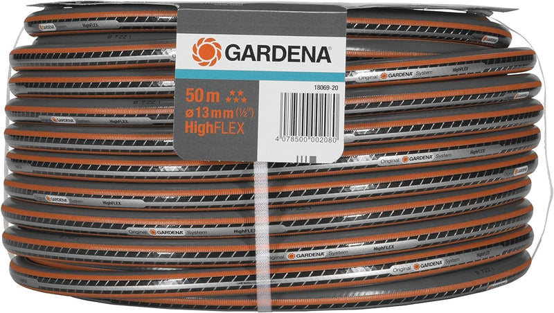 Gardena Comfort HighFLEX Schlauch 13 mm (1/2 Zoll), 50 m: Gartenschlauch mit Power-Grip-Profil, 30 b