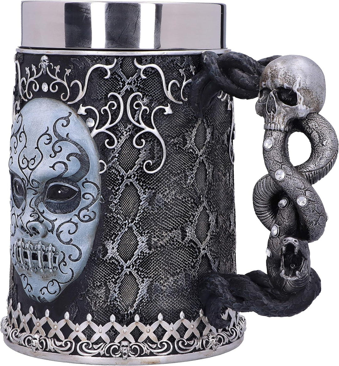 Nemesis Now Collectable Tankard Harry Potter Death Eater Maske Voldemort Sammelkrug, Kunstharz, schw