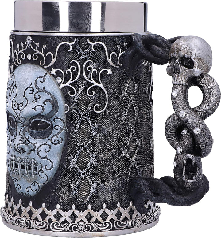 Nemesis Now Collectable Tankard Harry Potter Death Eater Maske Voldemort Sammelkrug, Kunstharz, schw