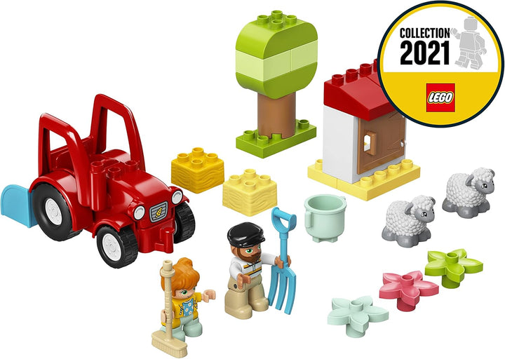 LEGO 10950 DUPLO Town Traktor und Tierpflege Spielzeug, Spielzeug