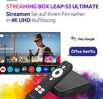 STRONG LEAP-S3 Ultimate | Streaming-Box mit Android 11 | 2 Monate Zattoo gratis |4K UHD-Auflösung |
