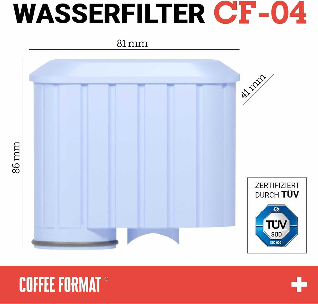 SET 4 Stück Wasserfilter kompatibel mit Kaffeautomat Saeco, Philips, Ersatz für Saeco AquaClean und
