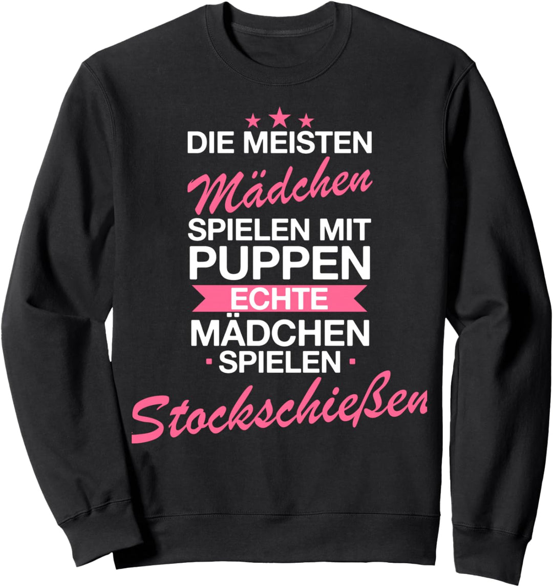Stockschiessen Eisstockschiessen Stockschütze Spruch Sweatshirt