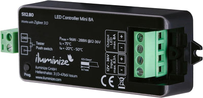 iluminize Zigbee 3.0 LED-Controller 1x 8A, 12V-36V, für weisse LEDs, Lightlink & Touchlink (1x 8A we