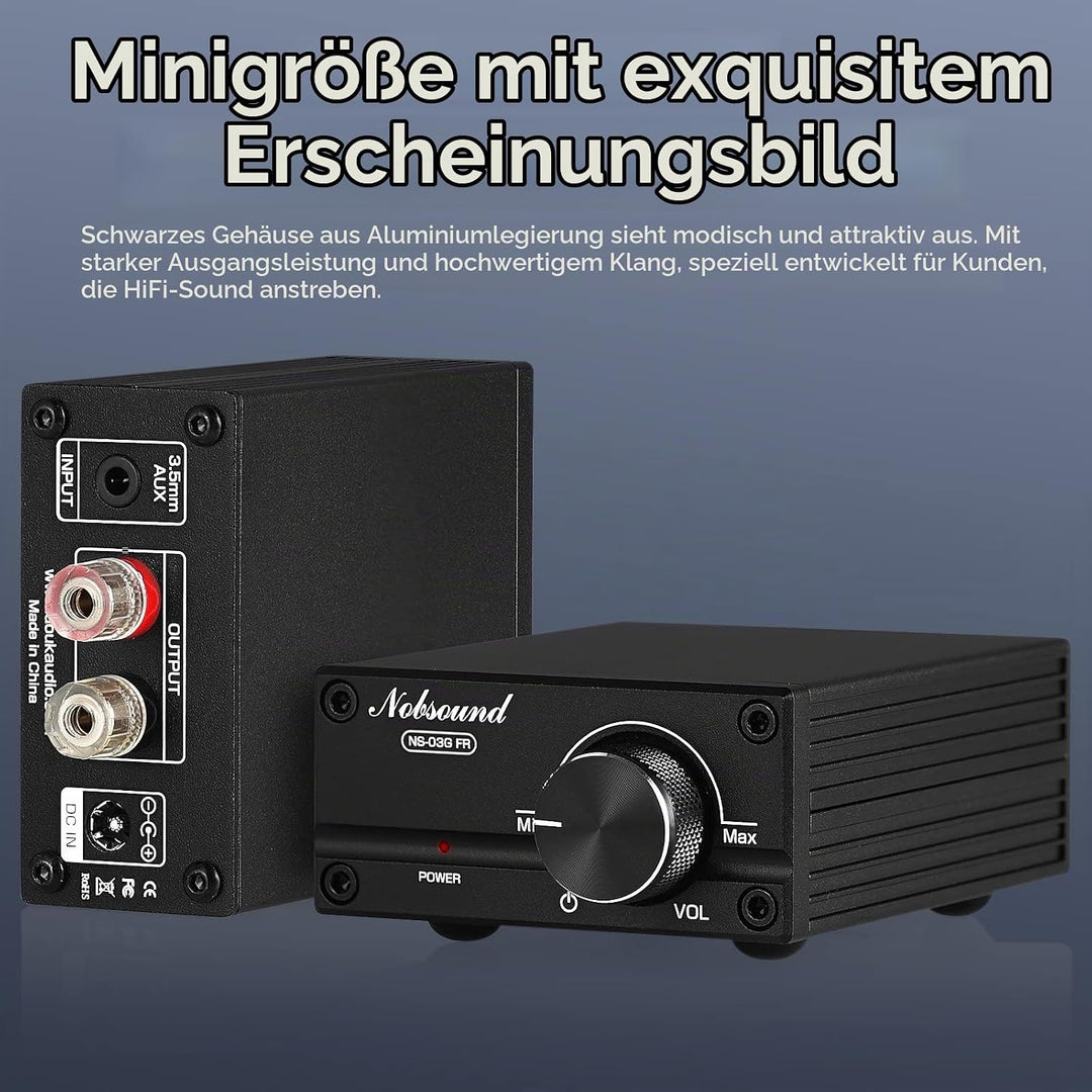 Nobsound 100W Full Frequency Mono Channel Digital Power Amplifier Audio Mini Amp Verstärker (Full Fr