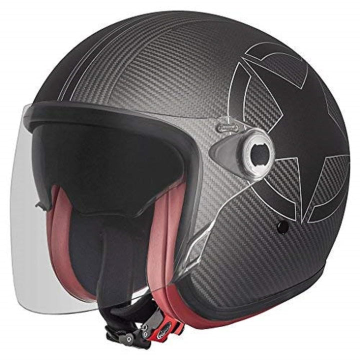 Premier Helm Vintage Star Carbon BM,Carbon GRAU/Weiss,XS XS CARBON GRAU /WEISS, XS CARBON GRAU /WEIS