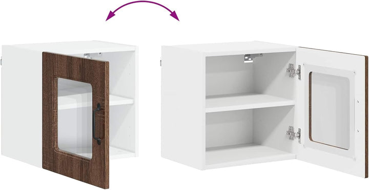 vidaXL Geschirrspülerfront Kalmar Braun Eichen-Optik 40 x 31 x 40 cm, Eleganter moderner Küchenregal