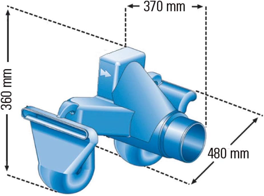 3P Überlaufsiphon Mono DN 100 mit Skimmer für Zisternen und Regenwassertanks