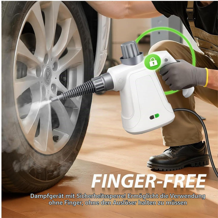 Dampfreiniger Handgerät, 400ml Handdampfreiniger Steam Cleaner Dampfreiniger FüR Alles Auto Fenster