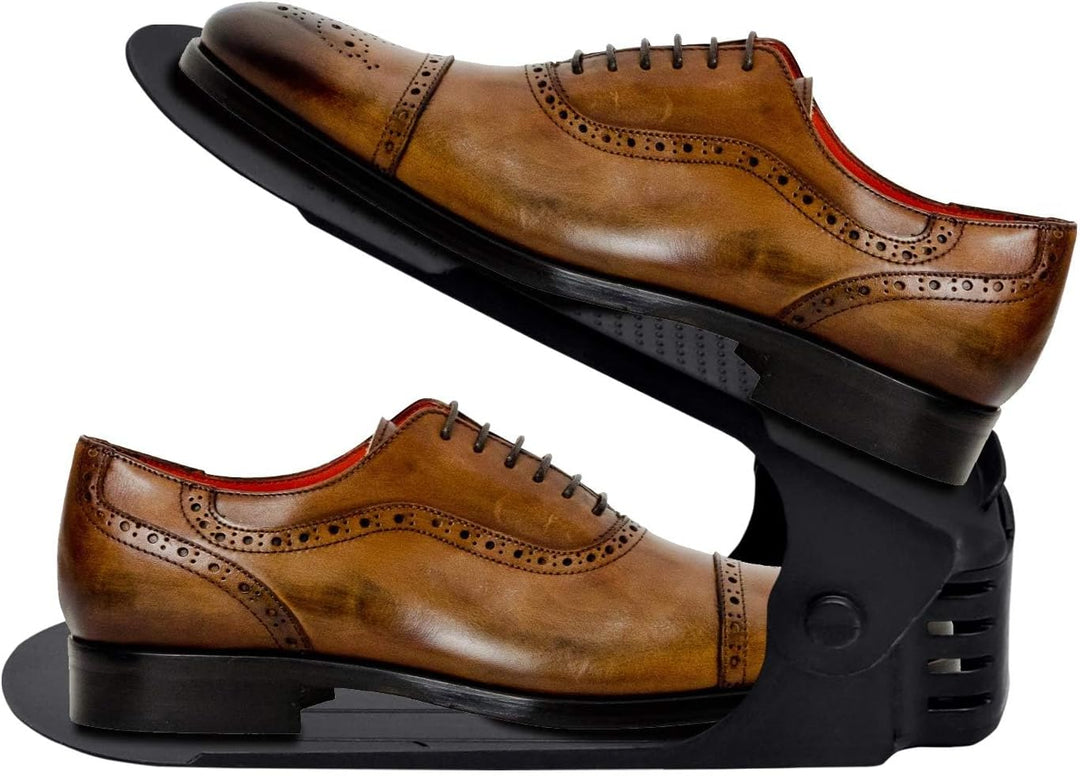 20 Stück Verstellbarer Schuhregal Schuhhalter Schuhstapler rutschfest 3 Höhenverstellbar Schuhorgani