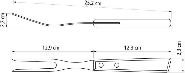 Tramontina 22299/011 Steakbesteck-Set, 14-teilig mit Naturholzgriffen 2- beziehungsweise, 3-Fach ver