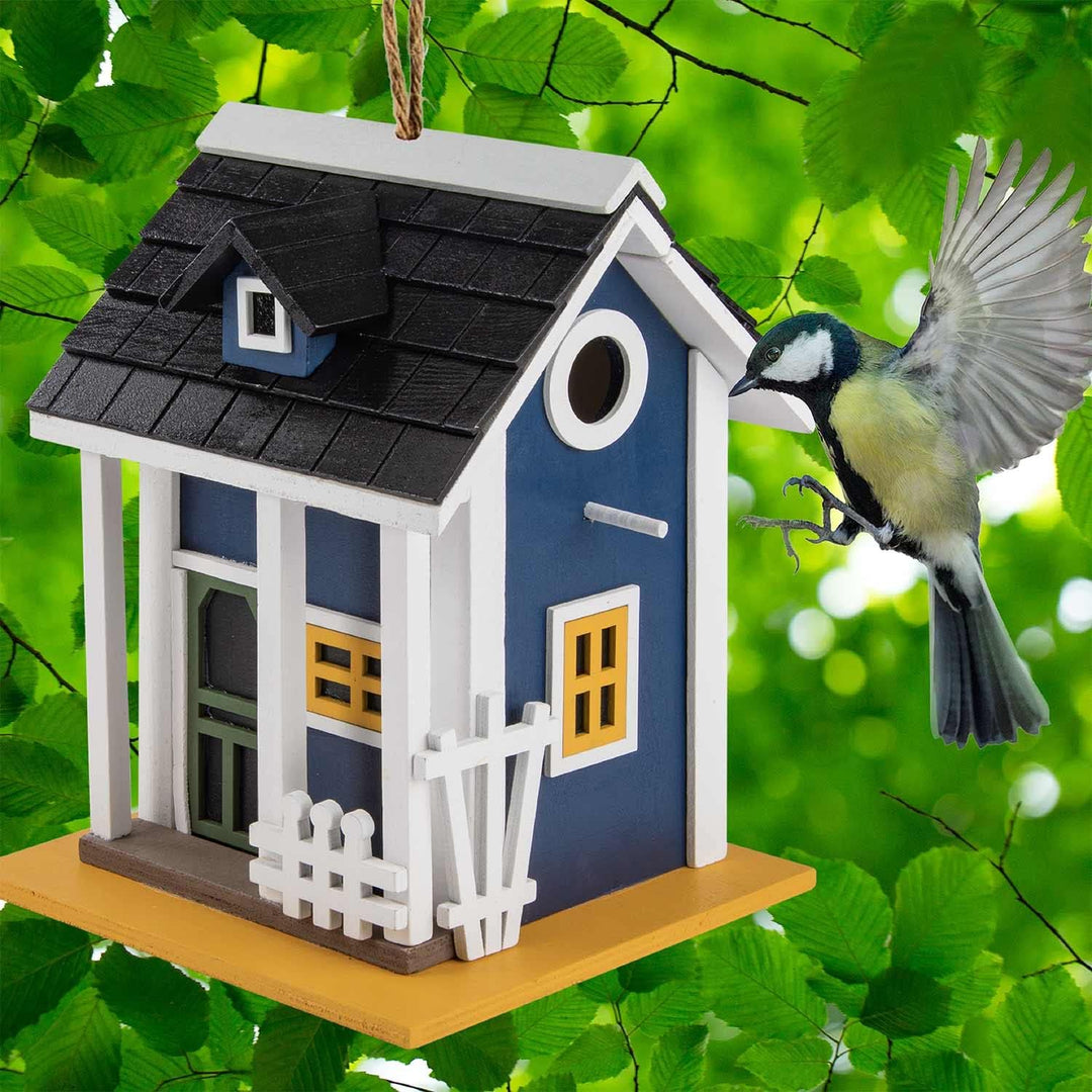 Vogelhaus Nistplatz Vögel-Häuschen Villa aus Echtholz zum aufhängen im Garten (Nistplatz), Nistplatz