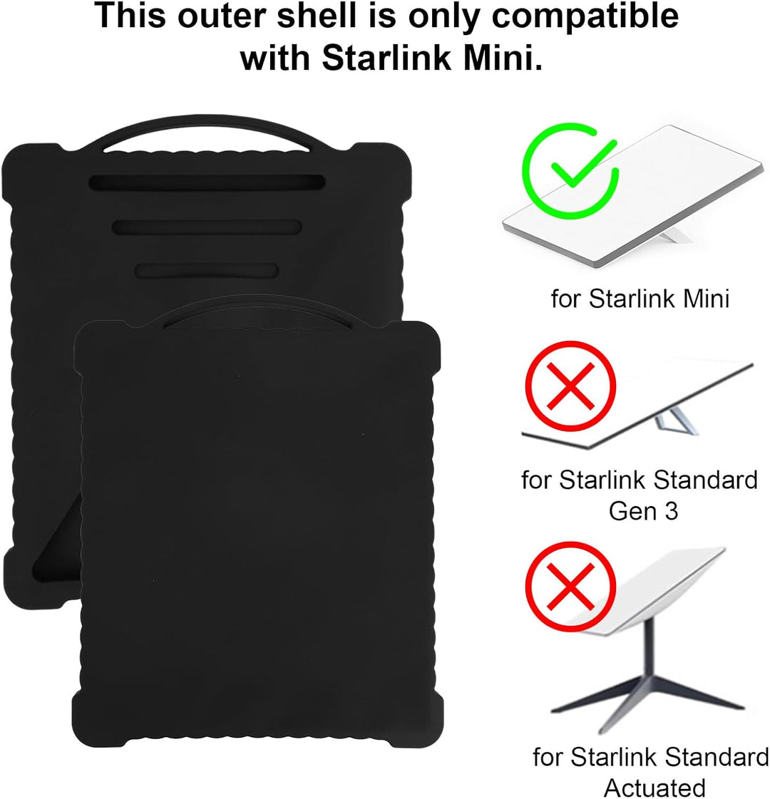 Schützende Silikon Hülle für Starlink Mini, Stossfest Case Anti-Kratz Shell Protector Kompatibel mit