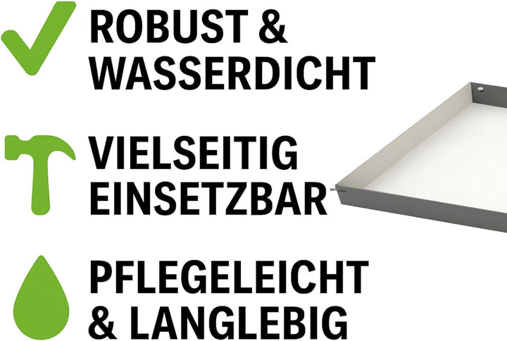 Weedness Secret Jardin Water Tray 60x60 cm für Grow-Box - Plane Folie Auffang Wanne Bewässerung Zube