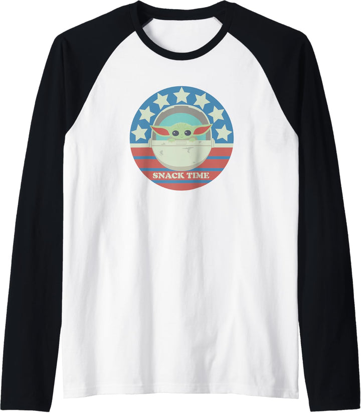 Star Wars The Mandalorian the Child Snack Time Americana Raglan