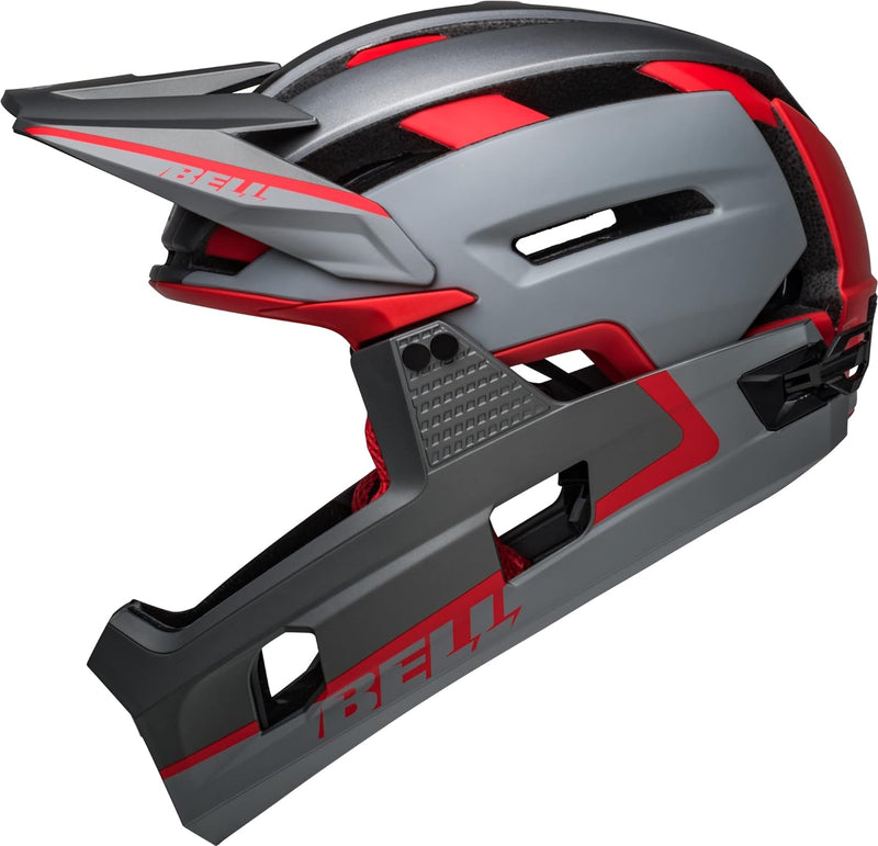 BELL Super Air R Spherical MTB Fahrrad Helm matt rot/grau 2024, M