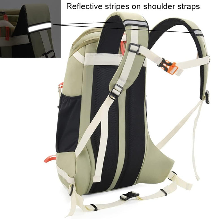 Bseash 40L Leichter wasserdichter Wanderrucksack mit Regenschutz, Outdoor Sport Reise Tagesrucksack