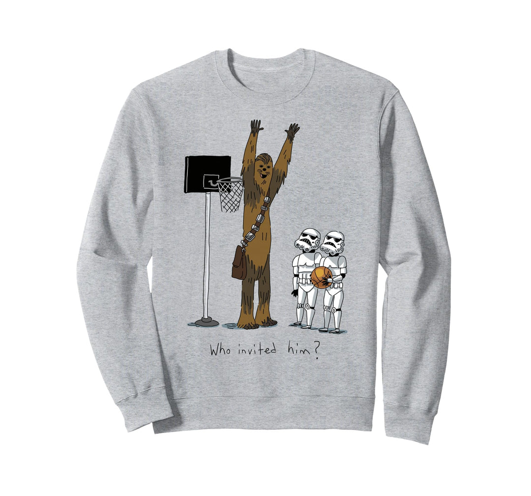 Star Wars Chewbacca Basketball Who Invited Him Sweatshirt