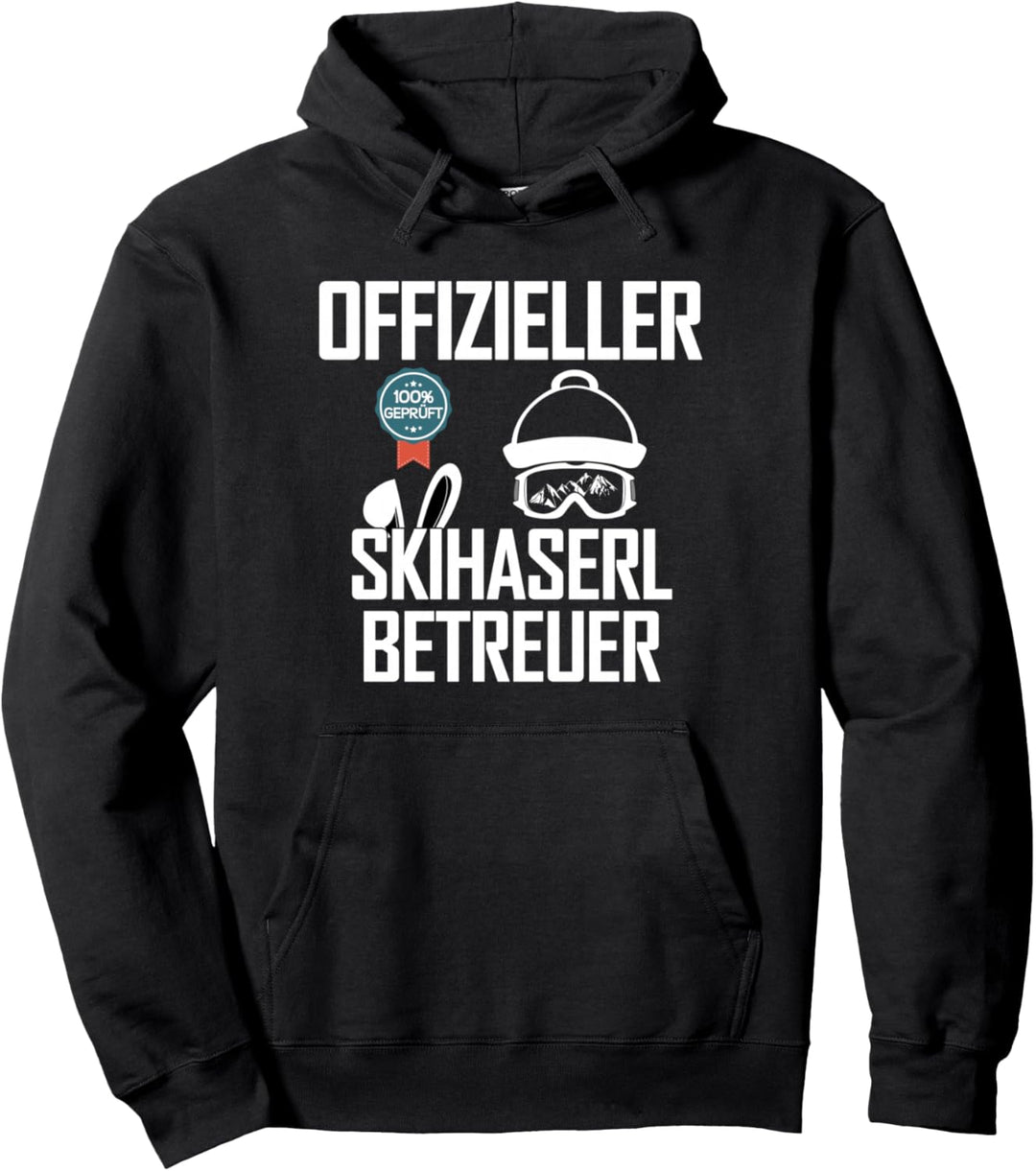 Offizieller Skihaserl Betreuer Apres Ski Sprüche Skifahrer Pullover Hoodie