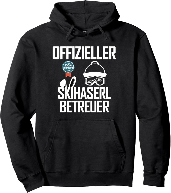 Offizieller Skihaserl Betreuer Apres Ski Sprüche Skifahrer Pullover Hoodie