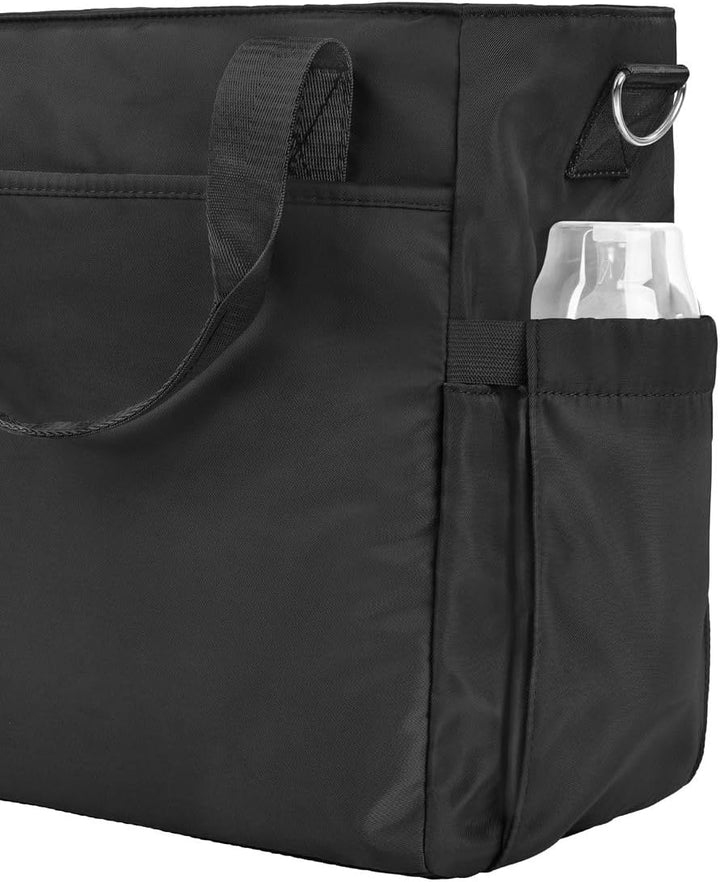 Kikkaboo Brielle Wickeltasche, Befestigungsclips, wasserdicht, Schultergurt Schwarz, Schwarz