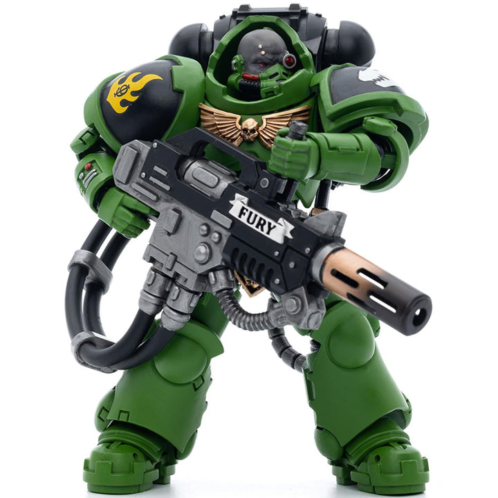 JOYTOY Warhammer 40K Salamanders Eradicators Sergeant Bragar 1/18 Action Figur，Sammeln Und Zeigen Mo